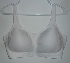 UNDEROUTFIT "THE COMFORT BRA" 459 WIREFREE COLOR: WHITE SZ 2XL