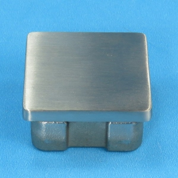 Edelstahl Stopfen Kappe Deckel Vierkantrohr Rohr 40X40 K240 Geschliffen-image