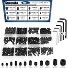 400Pcs SAE Set Screws Assortment Kit with Allen Keys,12 Size 12.9 Class Alloy