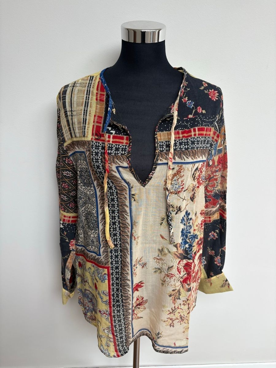 Roberto Cavalli embroidered patchwork extremely l… - image 1