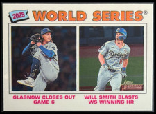 2026 Topps Heritage Chrome Smith/Glasnow World Series Game 6 #312 Dodgers