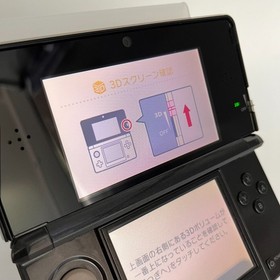 Nintendo 3DS Clear Black CTR-001 Tested Working Japan
