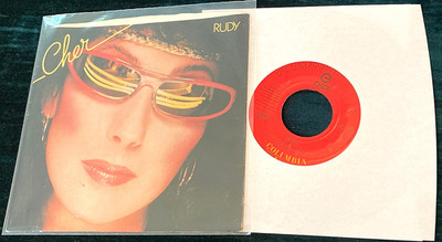 Cher: Rudy/Do I Ever Cross Your Mind 45 Columbia/US w/pic sleeve VG+/SVG