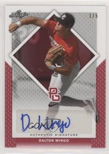 2016 Leaf Perfect Game National Showcase Red 1/5 Dalton Wingo #BA-201 Auto 09j5