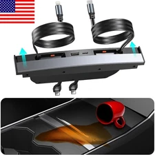 Car USB Hub for Tesla USB Hub Multi Port for 2021 2022 2023 Tesla Model 3 Charge