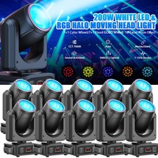 200W 8 Pattern Moving Head 18 Prism 8 Color Rotation DMX512 Stage Lighting Disco