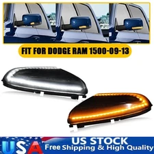 Sequential LED Mirror Turn Signal Puddle Lights for 09~18 Dodge RAM 1500 2500 2X