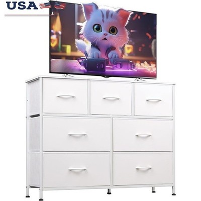 7 Drawer Storage Dresser Multifunctional Organizer Bedroom Living Room Entryway