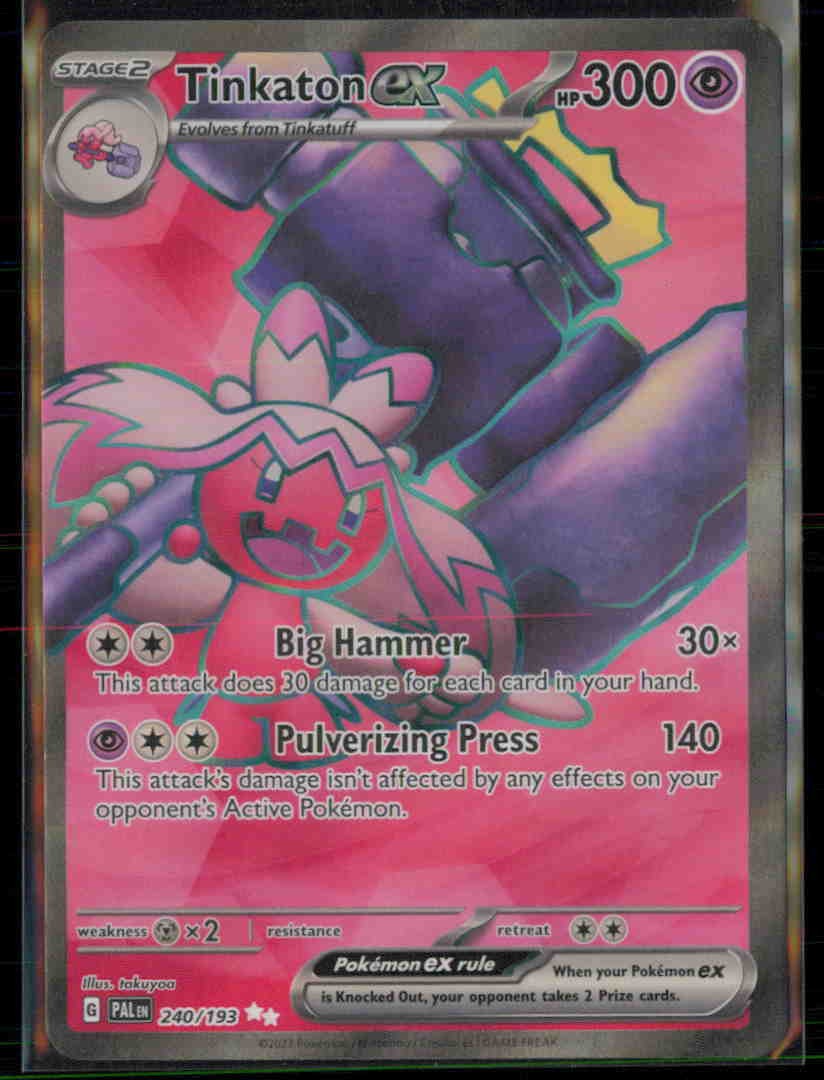 Tinkaton ex 240/193 Holo PAL Paldea Evolved Pokemon Near Mint