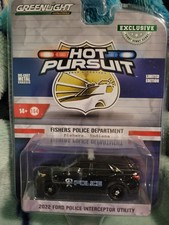 Hot Pursuit 2022 Ford Police Interceptor Utility 1:64 Fishers Indiana Last One 