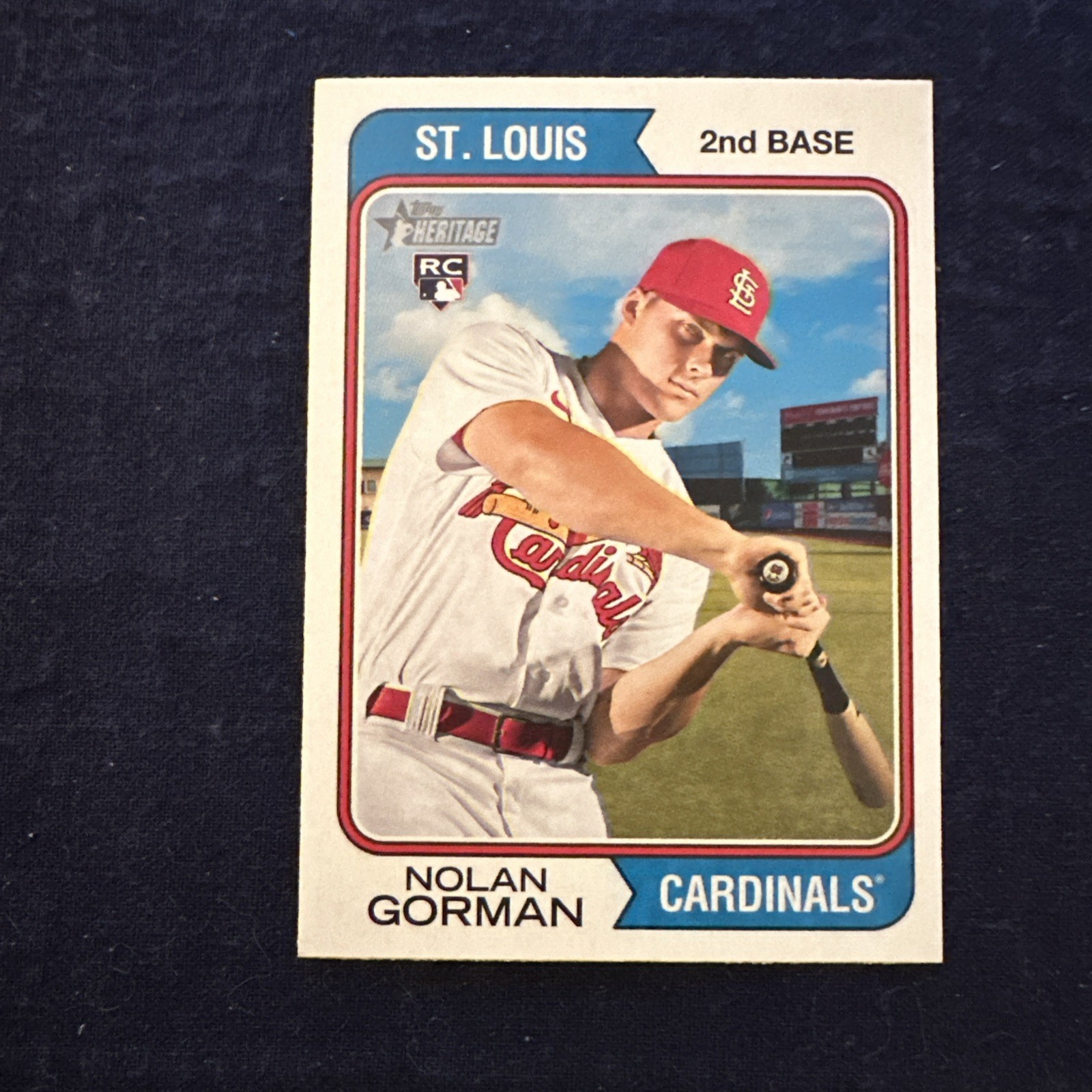 2023 Topps Heritage -  Nolan Gorman #19 (RC)