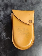 Vintage Ray-ban Bausch  Lomb Leather Case For Clip-On Sunglasses
