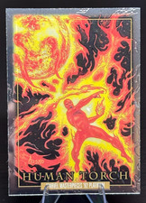 Human Torch 2024 SkyBox Marvel Masterpieces 92 Platinum #31 Fantastic Four