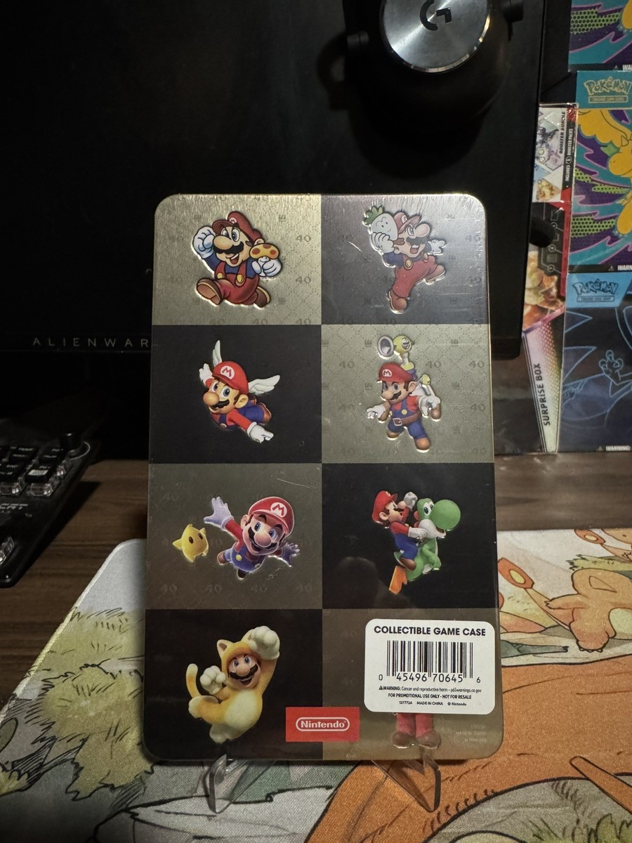 Super Mario Bros. 40th Anniversary Collectible Game Case Ninteno