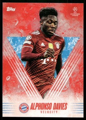 Alphonso Davies - 2021-22 Topps Flagship UCC Soccer - Velocity