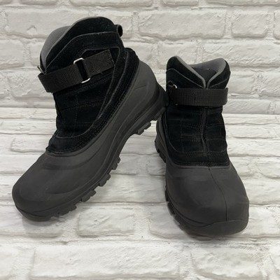 Sorel Thinsulate Cold Mountain Boots  Black Suede Rubber Boots Sz 10 NM1436-010