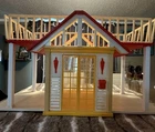 Vintage Barbie A-Frame Dream House w/ Furniture & Assorted Accessories