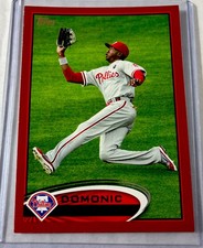 2012 Topps 98 Domonic Brown Red Border