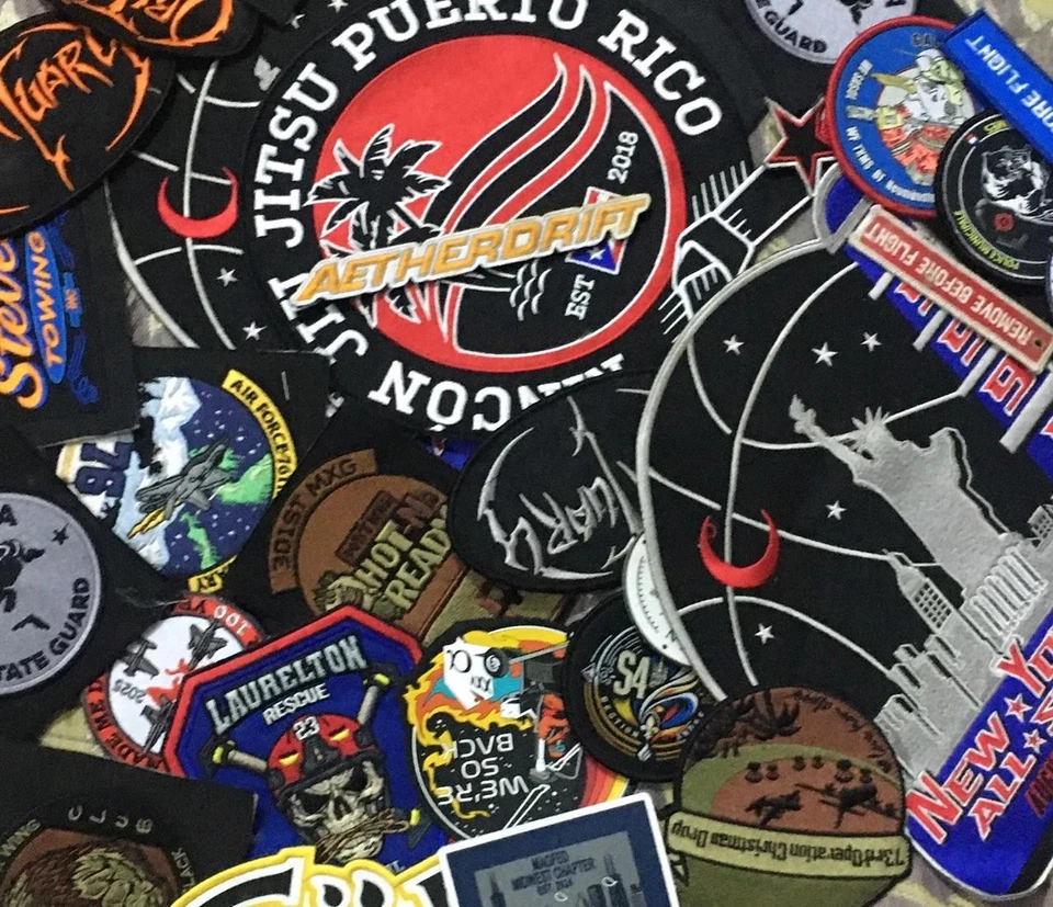 150 Random Mix Vintage Embroidered Patches Sew On / Iron On Lot DIY Clothing - Image 2 of 4