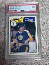 1983 O-PEE-CHEE OPC HOCKEY CARD PSA 9 LOS ANGELES KINGS BERNIE NICHOLLS