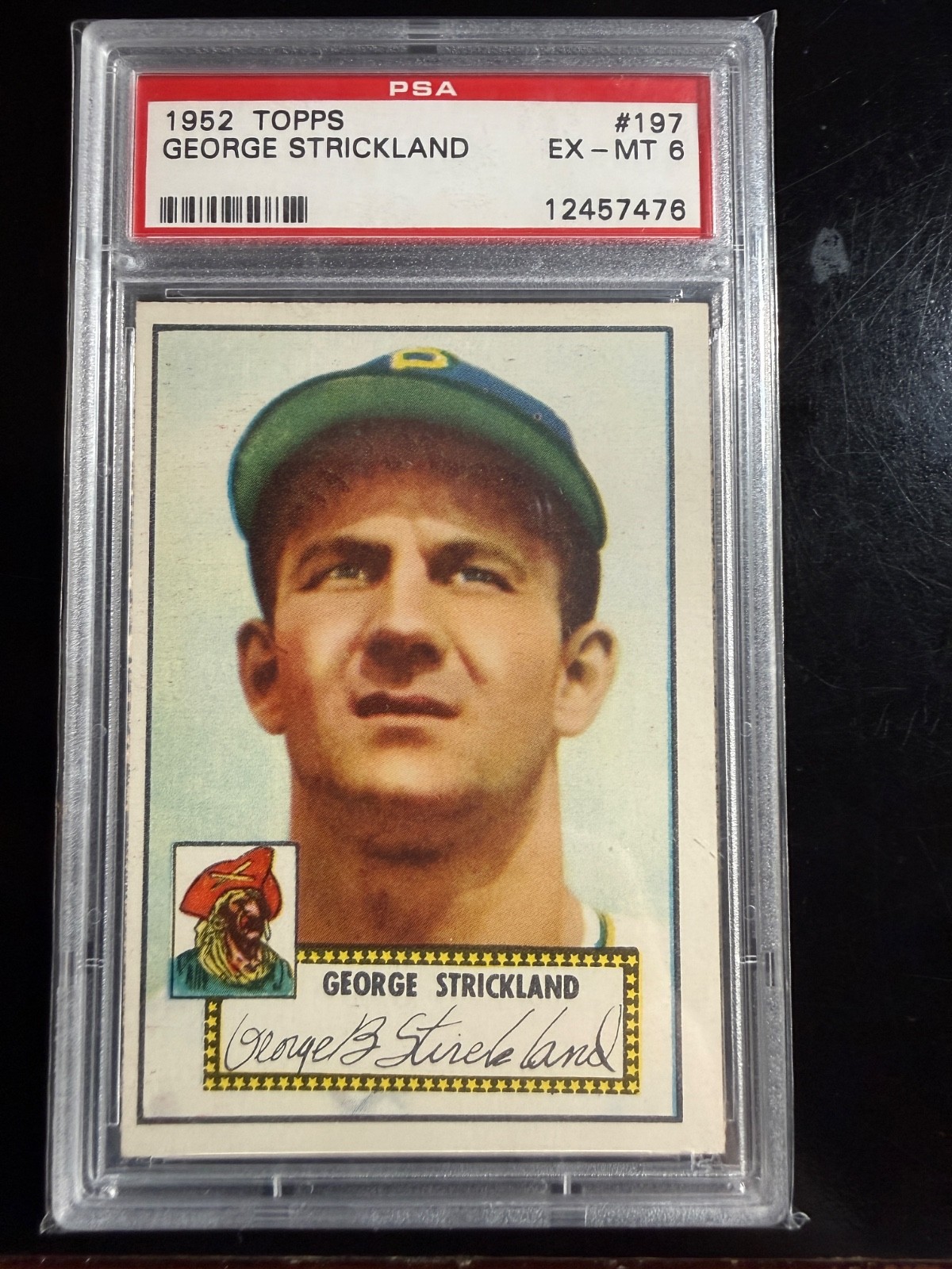 1952 Topps #197 George Strickland *** PSA EX-MT 6 ** old Pittsburgh Pirates card