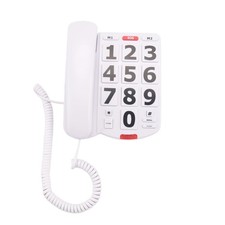 Big Button Phone for Elderly Seniors, Home Land Line Phone Key for Help6117