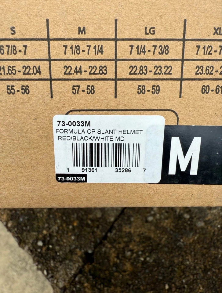 Fly Racing Formula CP Slant Off Road Helmet Matte Red Black White Adult Medium - Image 3 of 4