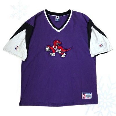 Vintage 90s NBA Toronto Raptors Champion Basketball Warmup Shooting Shirt XL