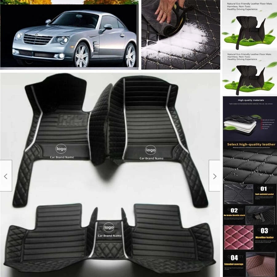 For Chrysler Crossfire Car Floor Mats Anti-Slip Carpets Handmade Liners Foto 2 de 4