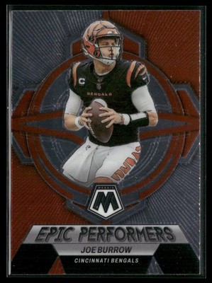 Joe Burrow 2023 Panini Mosaic Epic Performers Cincinnati Bengals #EP-JB