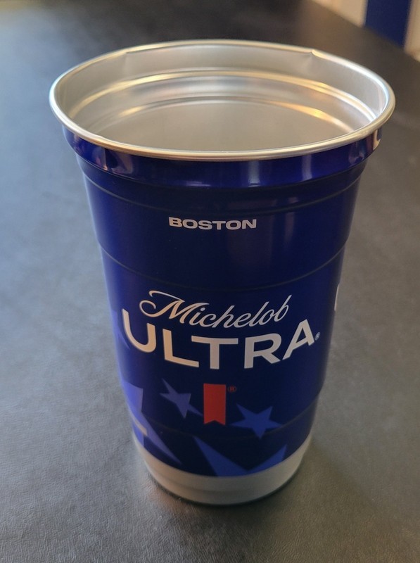 Michelob Ultra Boston Blue Aluminum Beer Cup FIFA World Cup 2026