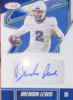 Topps 2025 Bowman University Chrome Brendon Lewis Auto Memphis Tigers #BCA-BL