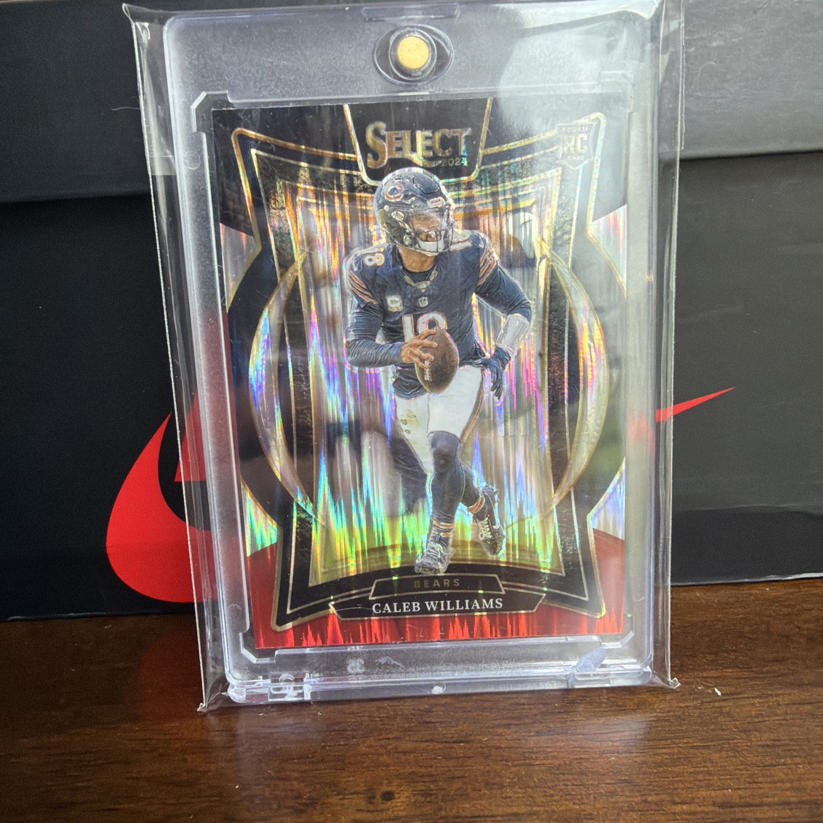 2024 Panini Select - Concourse Caleb Williams #25 Black & Red Shock Prizm (RC)