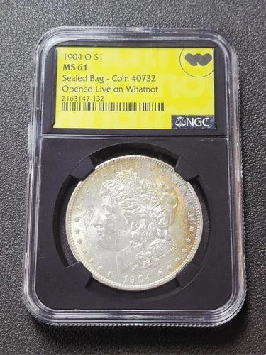 1904-O $1 Morgan Silver Dollar NGC MS61 "Opened Live on Whatnot"  Toned