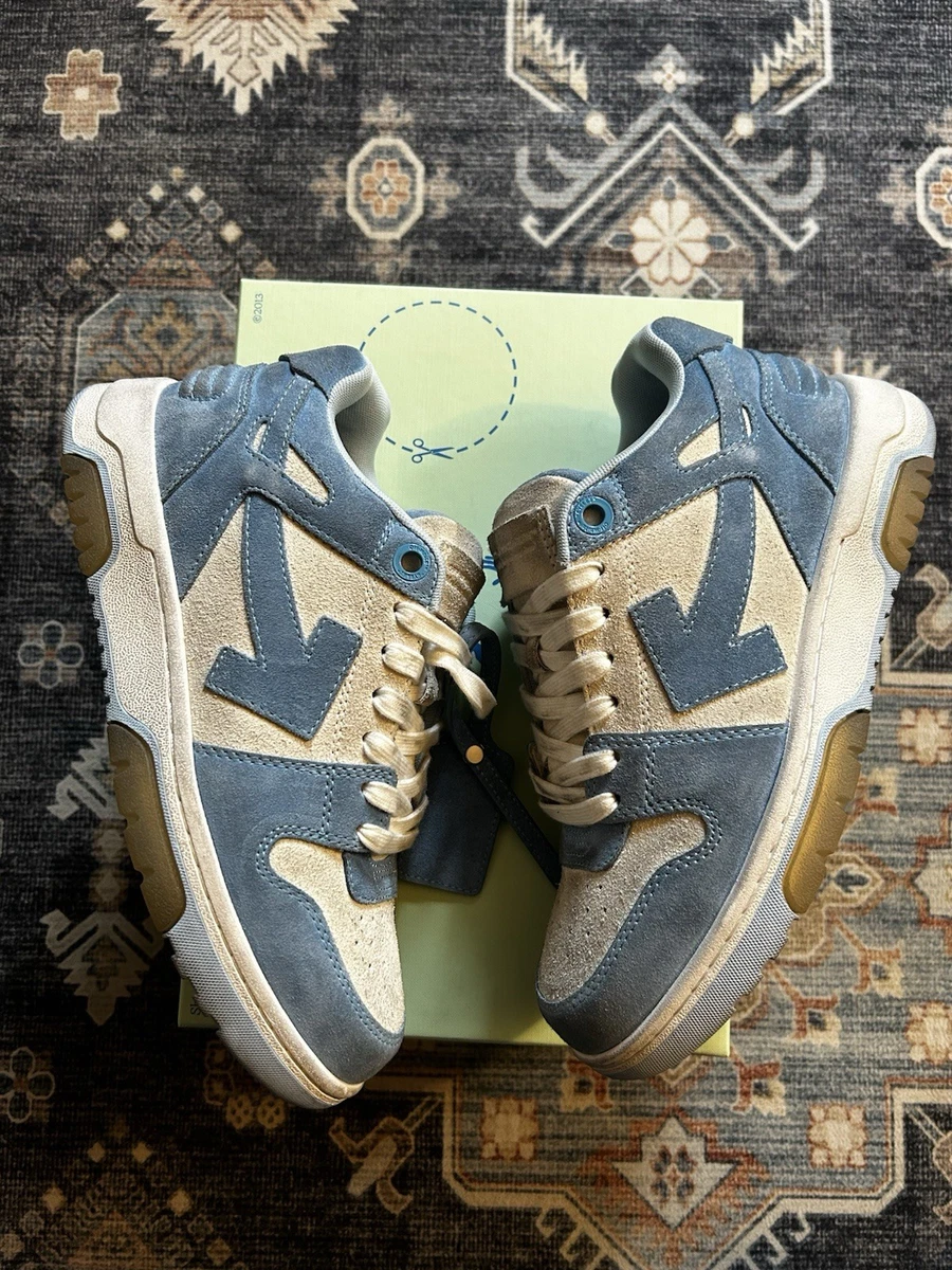 Off-White Out of Office White Light Blue Suede for sale | eBay
