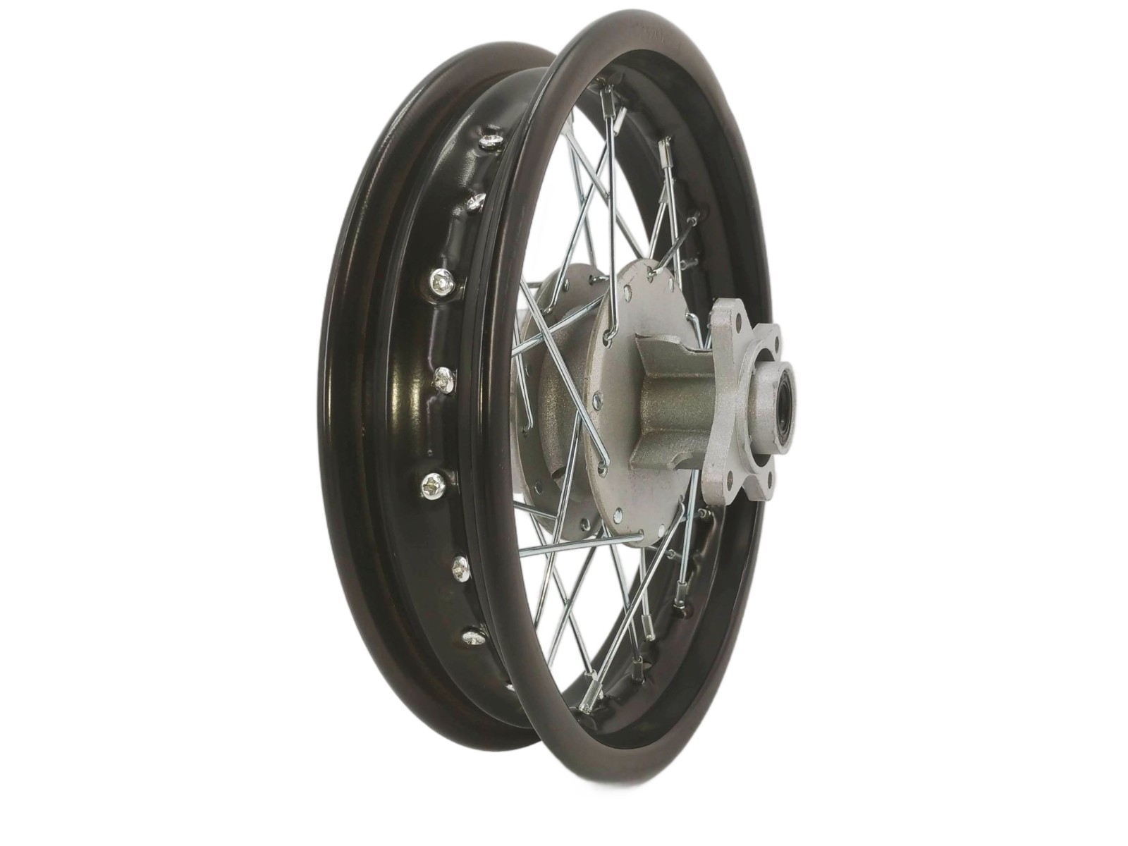 Jante arrière noire 12 pouces pour vos sessions dominicales en Pit bike