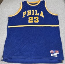 Vintage Philadelphia Warriors Jersey Mens 2XL NBA Basketball Reebok 50s 1950s