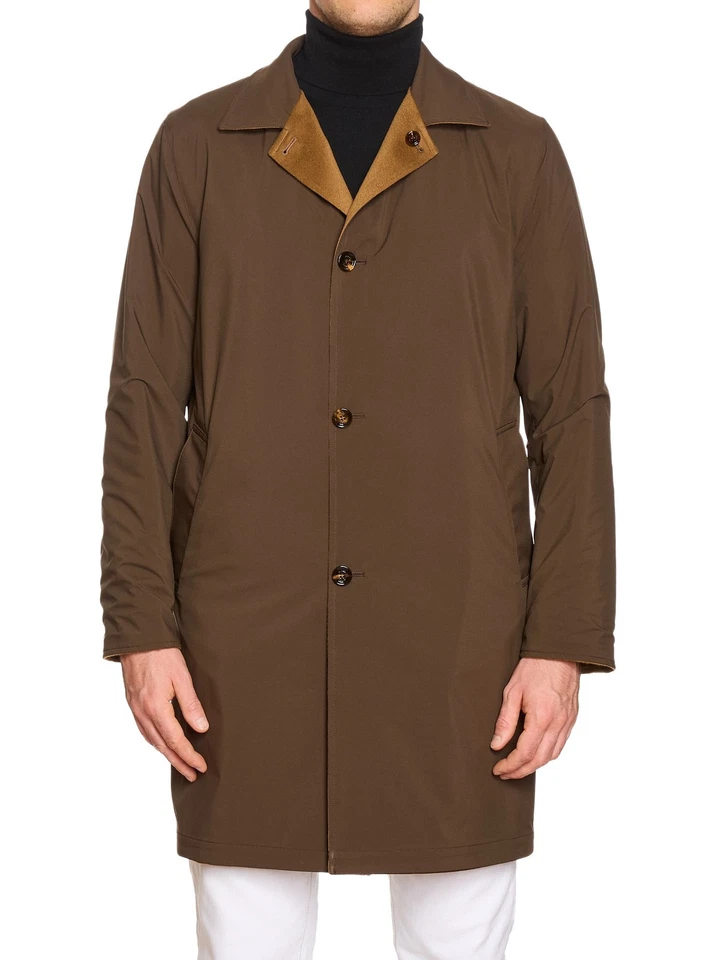 KITON KIRED "Peak" Vicuna Color Double Sided Carlo Barbera Cashmere Coat NEW - Image 2 of 4
