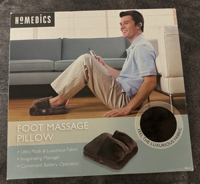 Homedics Luxurious and Ultra Plush Foot Massage Slipper Pillow