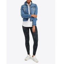 Spanx Look at Me Now Seamless Legging Black Camo Size M FL3515