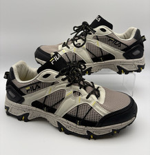 FILA Men's Low Top Lace Up Sneaker Gray/Black/White/Yellow 5JM01658-090 size 10