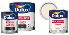 Dulux Non Drip Gloss Trim Paint For Wood  Metal  All Colours 750ml  2.5L