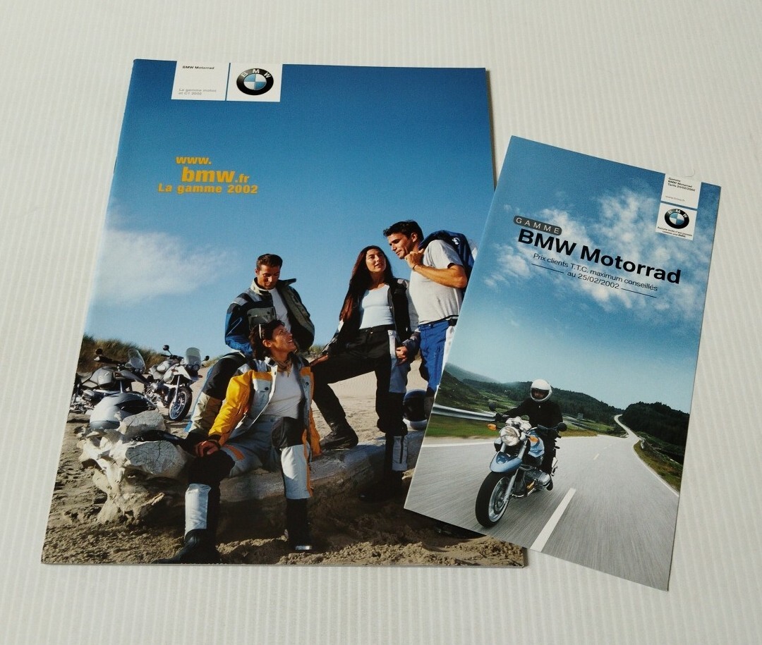 Prospectus BMW gamme 2002 brochure catalogue publicitaire moto ancienne