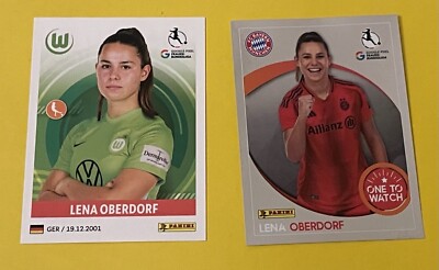 Panini Bundesliga Frauen Rookie Club Lena Oberdorf Wolfsburg Bayern x2