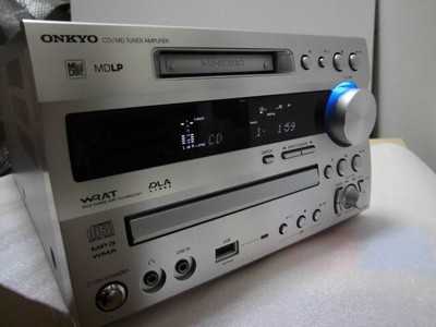 ONKYO FR-N9NX CD MD Recorder Amplifier Deck Silver Operation 