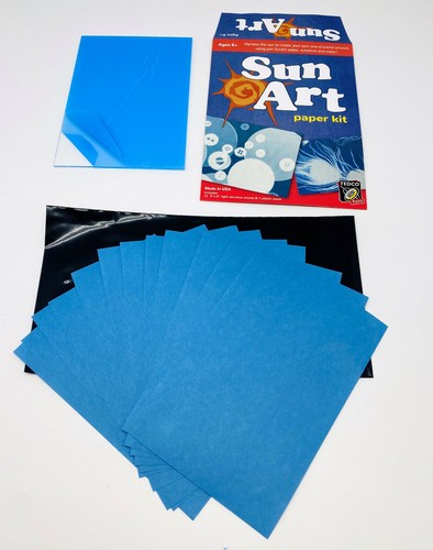 12 sheets SUN ART Light Sensitive Photo Paper Solar Craft Shadow Science 4x6 - Picture 2 of 5