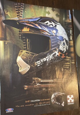 Honda CRF 450 Motorcycle SPARX Motorcycle Helmet Print Ad #24215