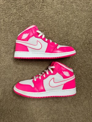 Air Jordan 1 Mid GS 'Hyper Pink' - Size W7.5/ 6Y | eBay