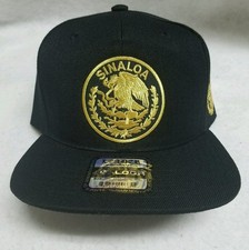SINALOA MEXICO HAT BLACK SNAP BACK ADJUSTABLE NEW