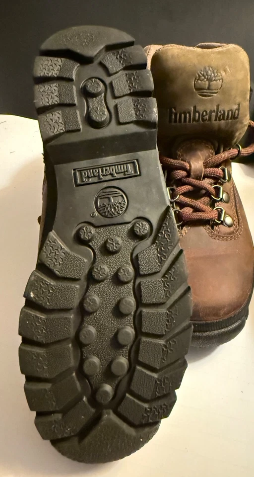 Timberland 95310 Women's Euro Hiker Brown Leather Ankle Boots Hiking Work 7M - Image 4 of 4